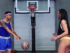 Jayne Doh and Lawson Jones in hot ebony action