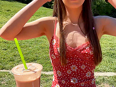 Donnie Rock and Ali Jones in hot pov action with a juicy brunette