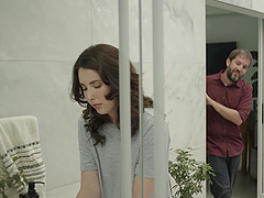 Casey Calvert shares Isiah Maxwell's big black cock with her girlfriend in a steamy scene.