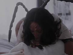 Codey Steele and Josh Rivers fucked August Skye’s juicy pussy in a wild parody scene.