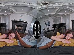 Isiah Maxwell and Maddy May enjoy passionate interracial action with impressive intensity.