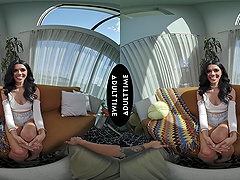 Passionate couple Oliver Davis and Harley Haze enjoying sex