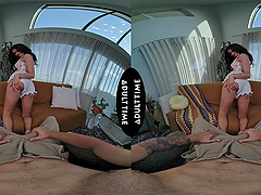 Passionate couple Oliver Davis and Harley Haze enjoying sex