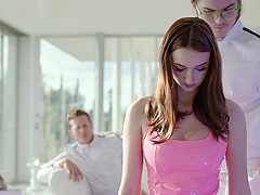 Nathan Bronson and Melanie Marie have a steamy latex date