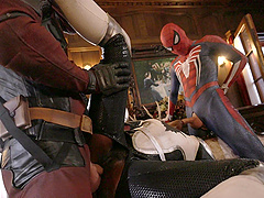 Seth Gamble and friends fuck the shit out of ebony beauty Ana Foxxx in a parody scene.