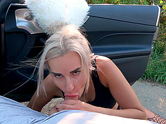 Sexy car sex with lingerie and stockings, straight from a couple’s passionate garage!