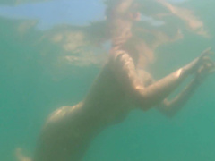 Lovita Fate, sexy angel in bikini by the pool