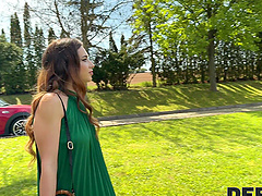 Pavlos and Sakura Hell enjoy outdoor bareback sex