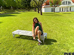 Pavlos and Sakura Hell enjoy outdoor bareback sex