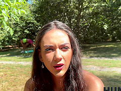 George Uhl and Vixi Rafi enjoy romantic sex on the beach