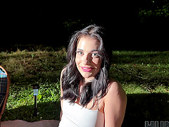 Czech babe Chloe Heart rides a big dick in reverse cowgirl