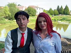 Stanley Johnson enjoys Miss Olivia's big natural tits