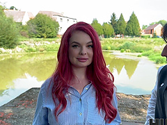 Stanley Johnson enjoys Miss Olivia's big natural tits