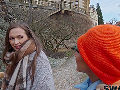 Czech hottie Charlie Dean in wild threesome action