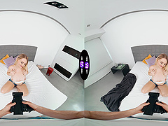 Busty blonde Kristy Waterfall rides cock with pleasure