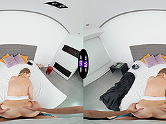 Busty blonde Kristy Waterfall rides cock with pleasure