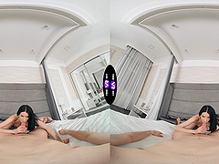 The guy fucks long-haired brunette Jasmine Jayne in various poses.