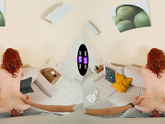 Redhead hottie Cherry Candle enjoys hardcore sex with her lucky partner