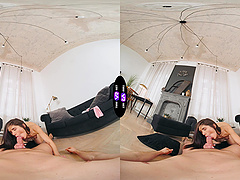 A nice couple enjoys sex in all positions, from reverse cowgirl to missionary