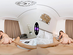 A couple has a late night sex session in reverse cowgirl