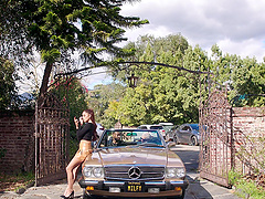 Two girls share a big black cock in an intense threesome