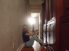 Two hot blondies are having fun with no need for boys