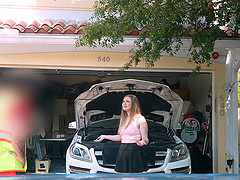 Blonde Harlow West gets her big natural tits handed.