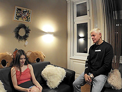 Brunette Princess Alice gets her pussy railed by Porno Dan in doggystyle