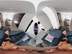 Brunette Breiny Zoe rides cock in reverse cowgirl and other positions