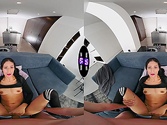 Brunette Breiny Zoe rides cock in reverse cowgirl and other positions