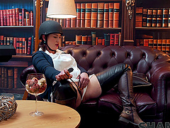 Stracy Stone and Axel Angelise in a hot clothed fetish fuck session