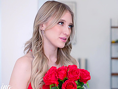 Melody Marks enjoys passionate sex with her handsome stepbrother Parker Ambrose