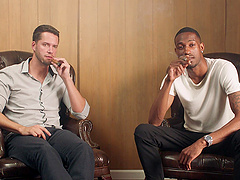 Black guy with huge cock fucks two milfs Brooklyn Chase and Hollywood Cash in mmf action