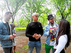 Brunette Amalia Davis gets her asshole gapped by Porno Dan