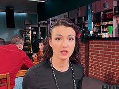 Alexander Tda and Charlotte Grey in a wild cuckold toilet session