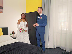 Vicky Menage, with big natural tits, enjoys riding cock while her husband watches