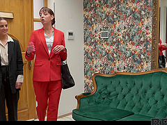 A man fucked his wife in stockings and lingerie, a steamy czech scene.