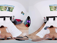 A yummy Claudia Colt caresses her body and plays with her juicy pussy