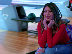 The couple has anal sex while wearing jeans, Brenna Sparks shines.