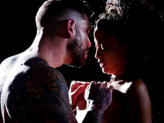 Juan Lucho and Scarlet Rebel in passionate latina cowgirl action