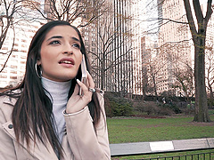 Brunette Emily Willis takes on the biggest bbc ever