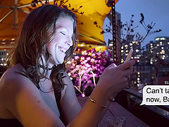 Ella Nova, a stunning beauty from texas, gets her pussy railed by a massive black cock.