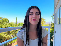 Brunette teen Lily Winters rides cock of Alex Jett