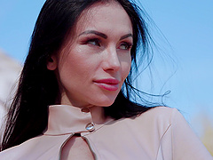 The hottest anal sex with Sasha Rose and her bald pussy in cowgirl