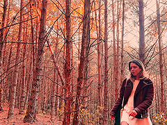 A couple has sex right in the forest, no one can see them