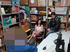 Geneva King and her partner get down to business in a steamy office encounter.