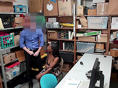 Ryan Mclane and Daya Knight enjoy a steamy office encounter.