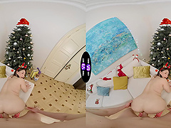 Teen Amelia's juicy lips devour cock while her curvy body rocks in passionate positions