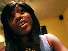 Ebony goddess Karma May indulges in a steamy POV blowjob with Carson Grundle