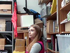 Skylar & Ryan's wild office orgy: Jeans ripped off, big boobs bouncing in reverse